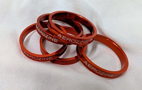 Aerozine CNC Spacers - 5mm Pack Of 5 - Orange