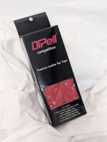 DiPell Competition Premium Leather Bar Tape - Red