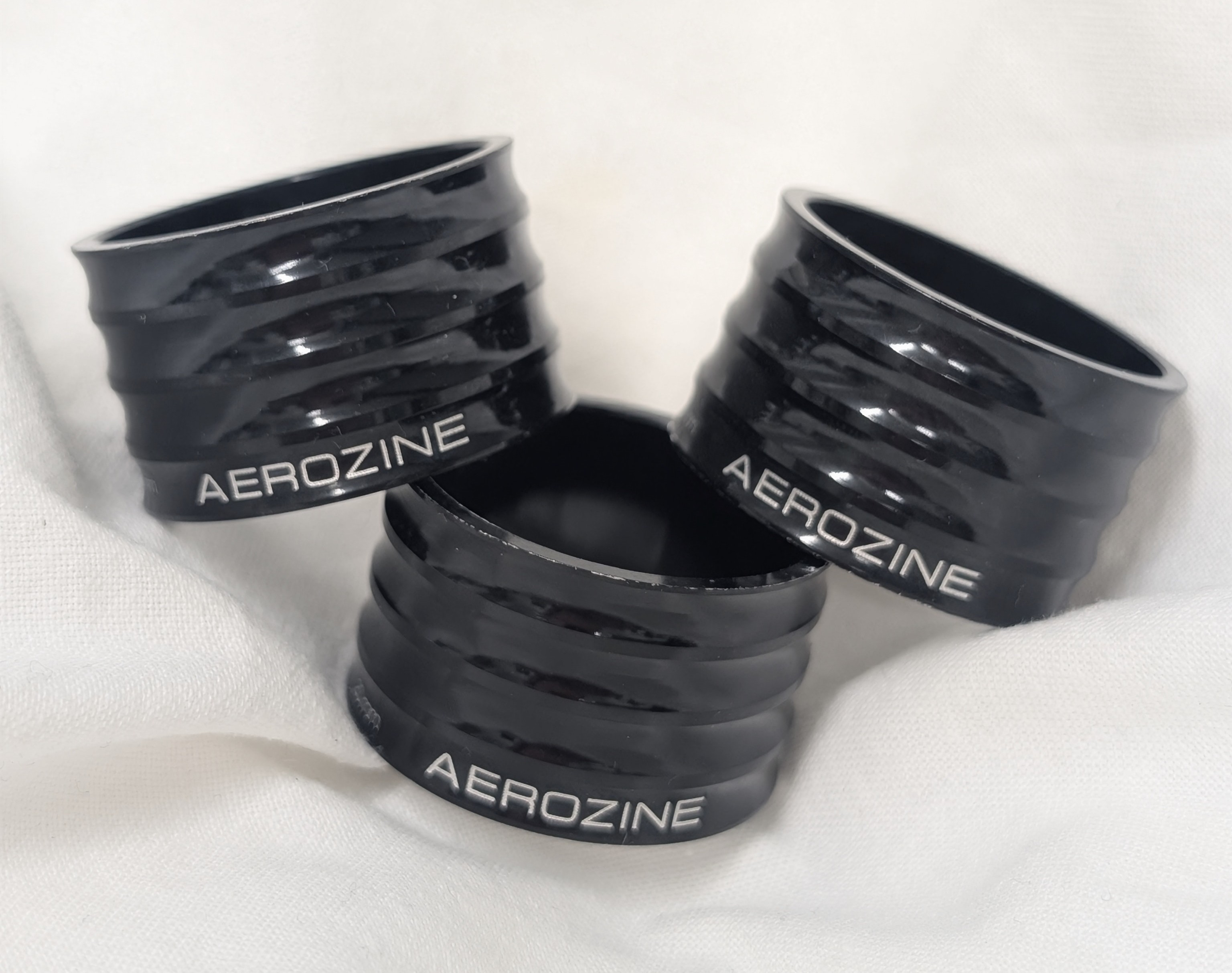 Aerozine CNC Spacers - 20mm Pack Of 3 - Black