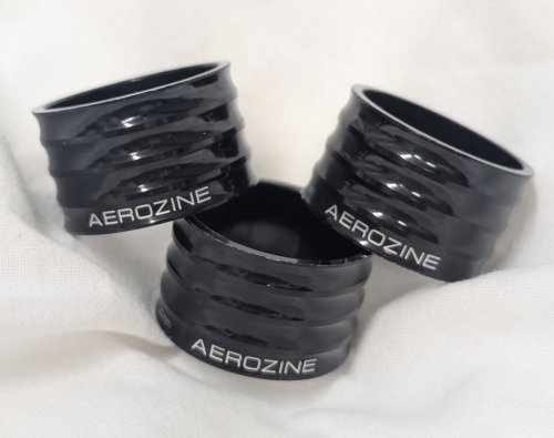 Aerozine CNC Spacers - 20mm Pack Of 3 - Black