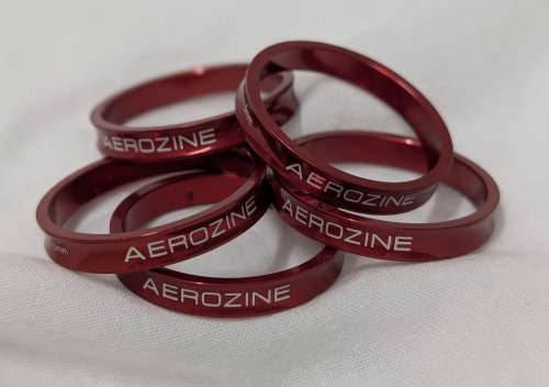 Aerozine CNC Spacers - 5mm Pack Of 5 - Red
