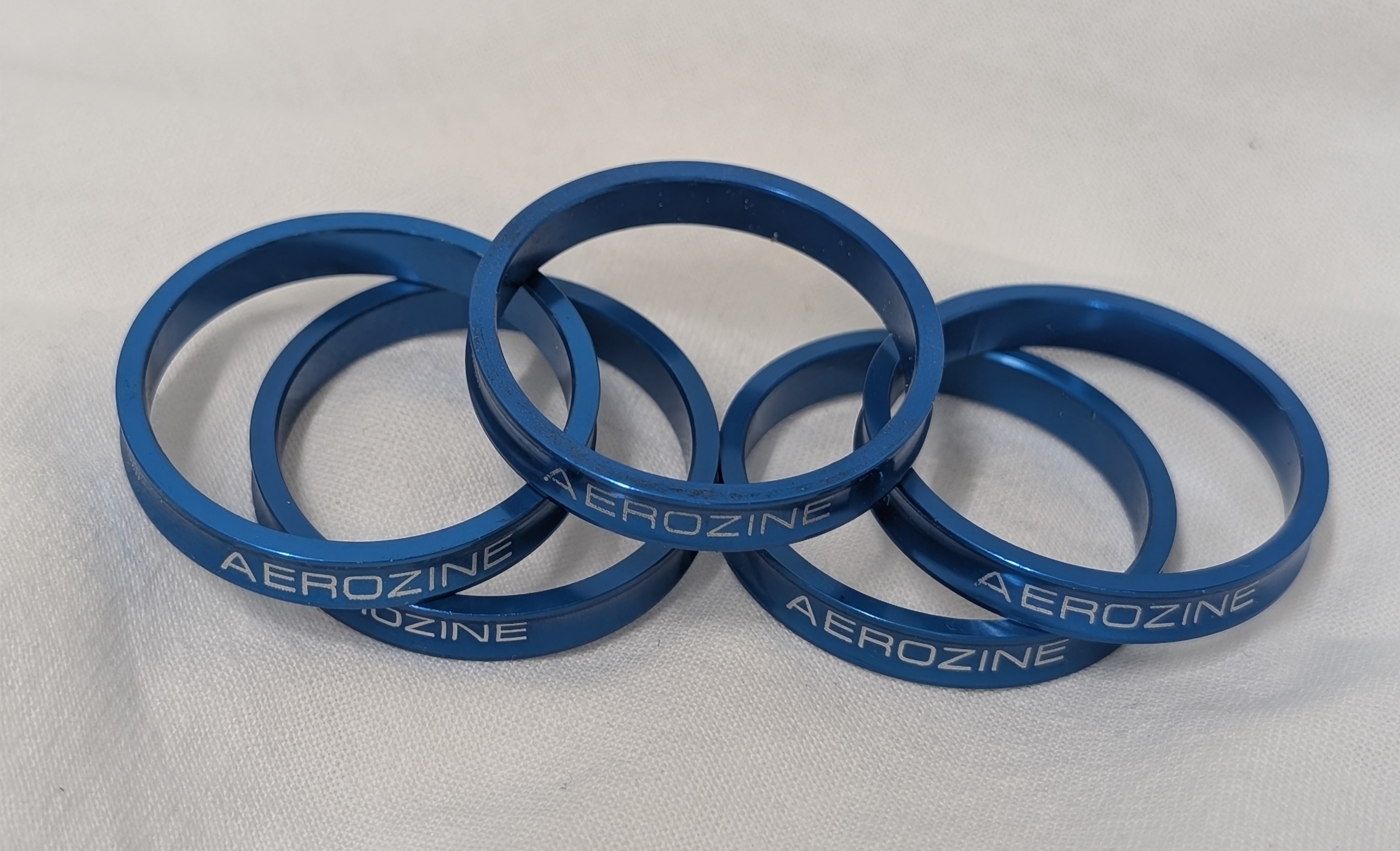 Aerozine CNC Spacers - 5mm Pack Of 5 - Blue