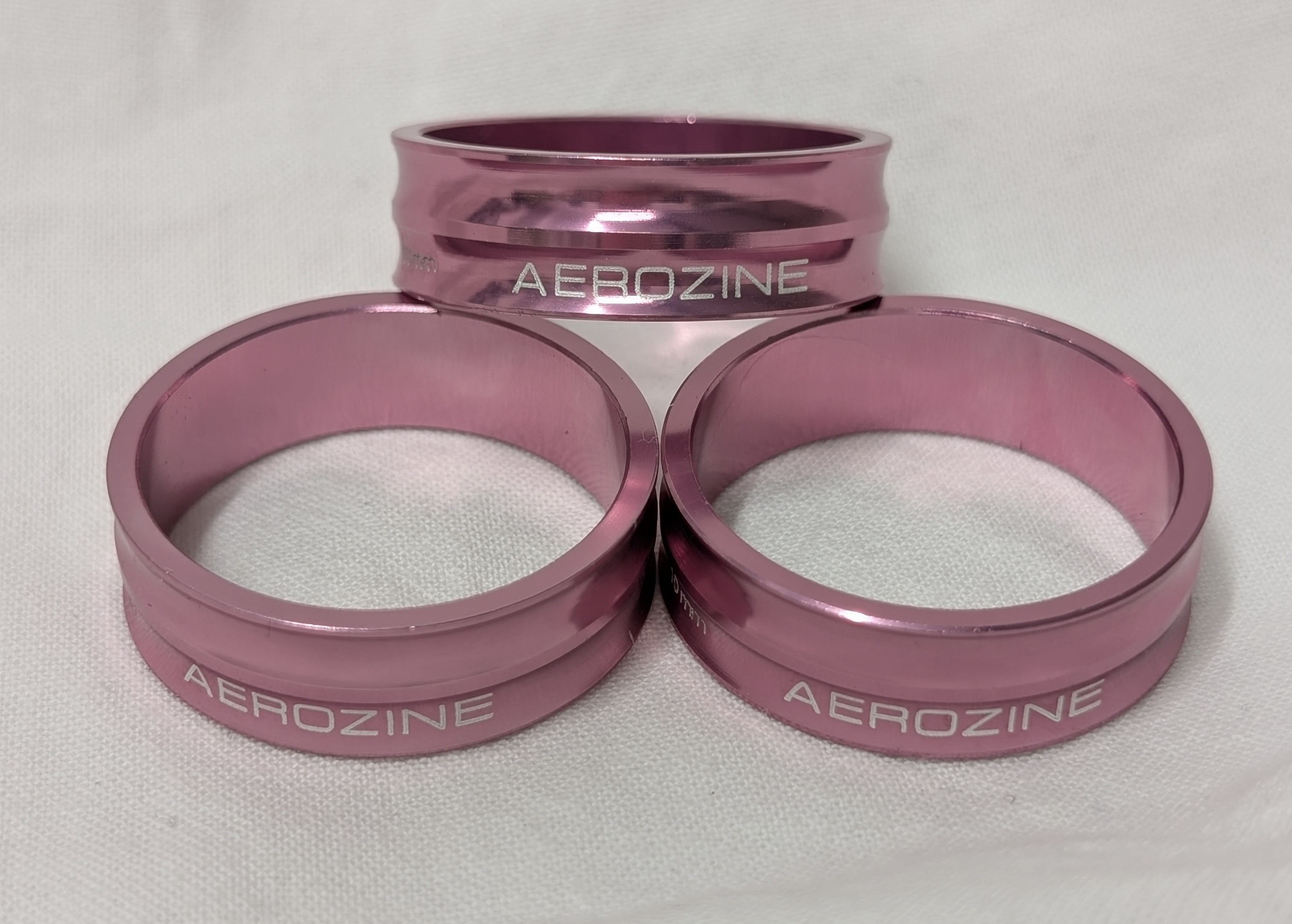 Aerozine CNC Spacers - 10mm Pack Of 3 - Pink