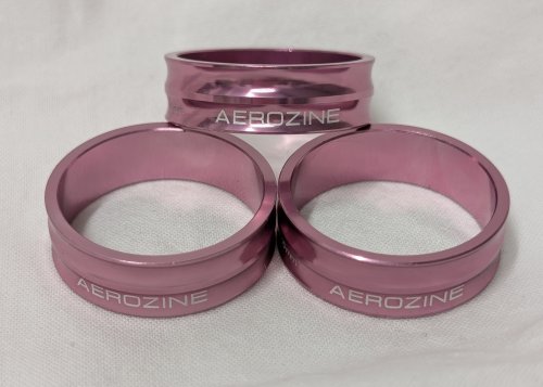 Aerozine CNC Spacers - 10mm Pack Of 3 - Pink