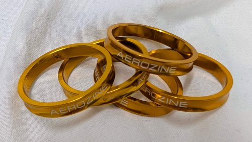 Aerozine CNC Spacers - 5mm Pack Of 5 - Gold